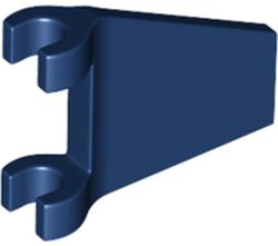 Flag 2 x 2 Trapezoid with Flared Area between Clips in Dark Blue