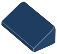 Brick Sloped 30° 1 x 2 x 2/3 in Dark Blue