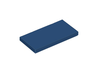 Tile 2 x 4 with Groove in Dark Blue