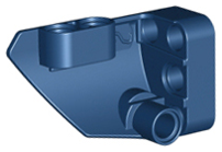 Technic Panel Fairing #2 Small Smooth Short, Side B in Dark Blue