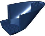 Aircraft Fuselage Curved Aft Section 6 x 10 Bottom in Dark Blue