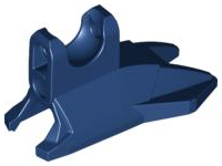 Large Figure Foot, Clawed with Ball Joint Socket in Dark Blue