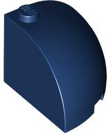Brick Round Corner 3 x 3 x 2 Dome Top in Dark Blue