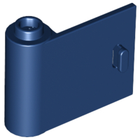 Door 1 x 3 x 2 Left - Open Between Top and Bottom Hinge in Dark Blue