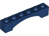 Brick Arch 1 x 6 Raised Arch in Dark Blue