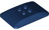 Brick Curved 6 x 4 x 2/3 Quad Curved with 2 x 2 Studs in Dark Blue