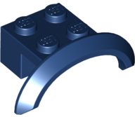 Wheel Arch, Mudguard 4 x 2 1/2 x 1 in Dark Blue