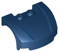 Vehicle Body, Wheel Arch / Mudguard 3 x 4 x 1 2/3 Low Profile, Curved Front in Dark Blue