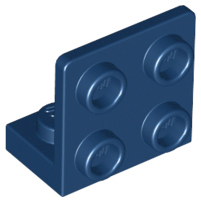 Bracket 1 x 2 - 2 x 2 Inverted in Dark Blue