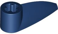 Technic Tooth 1 x 3 with Axle Hole [Hollow Underside] in Dark Blue