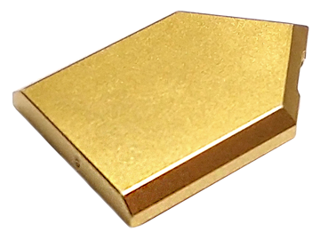Tile Special 2 x 3 Pentagonal in Metallic Gold