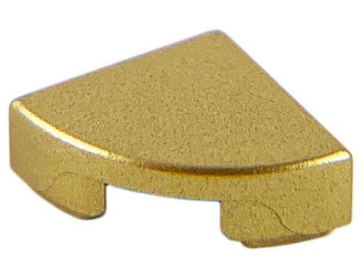 Tile Round 1 x 1 Quarter in Metallic Gold
