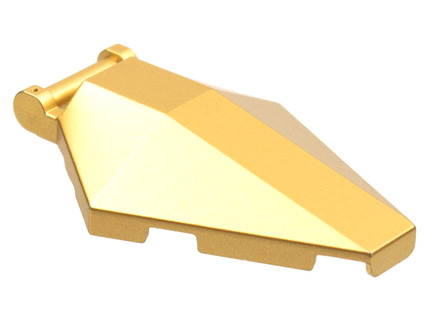 Windscreen 6 x 4 x 1 Hexagonal with Handle in Metallic Gold
