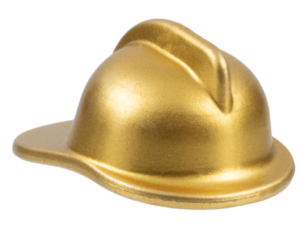 Helmet Fire in Metallic Gold