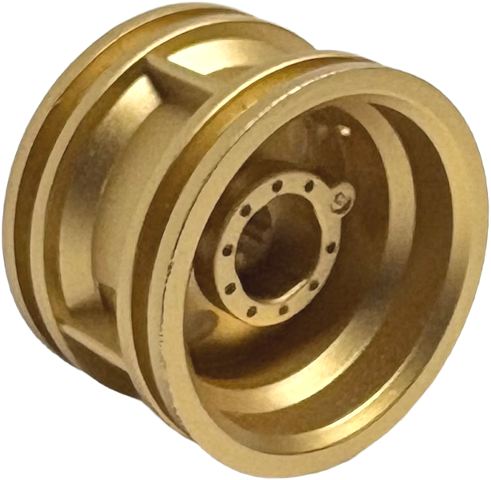 Wheel 30.4 x 20 without Pinholes, with Reinforced Rim in Metallic Gold