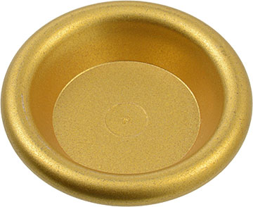 Equipment Dish / Plate / Bowl 3 x 3 [Plain] in Metallic Gold