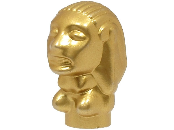 Idol / Statue / Totem (Peruvian Temple), Reinforced Inside Support in Metallic Gold
