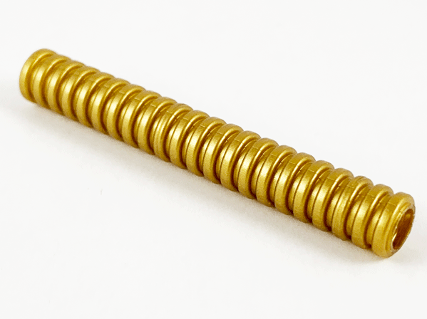Hose, Ribbed 7mm D. 7L / 5.6cm in Metallic Gold