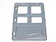 Duplo Door 1 x 4 x 4 with Four Panes in Pearl Light Gray