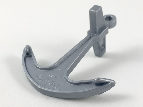 Boat, Anchor - Single Top Hole in Pearl Light Gray