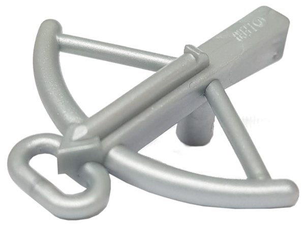 Weapon Crossbow and Bolt in Pearl Light Gray