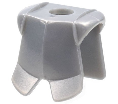 Minifig Neckwear Armor Breastplate with Leg Protection [Plain] in Pearl Light Gray