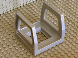 Duplo Train Compartment/Container Frame in Pearl Light Gray
