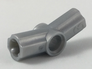 Technic Axle and Pin Connector Angled #3 - 157.5° in Pearl Light Gray