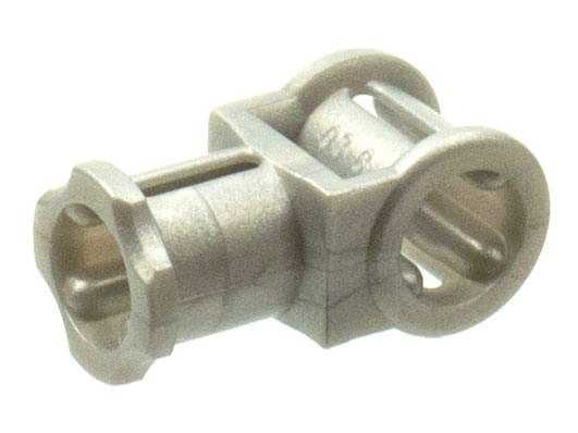 Technic Axle Connector with Axle Hole in Pearl Light Gray