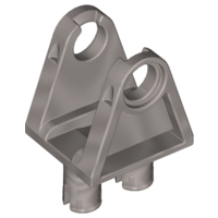 Technic Steering Arm with 2 Pins in Pearl Light Gray