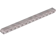 Technic Beam 1 x 15 Thick in Pearl Light Gray