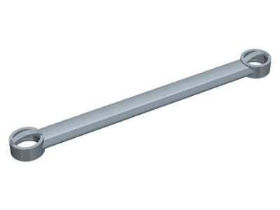 Technic Link 1 x 9 in Pearl Light Gray