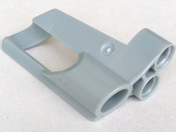 Technic Panel Fairing # 5 Small Short, Large Hole, Side A in Pearl Light Gray