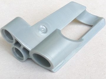 Technic Panel Fairing # 6 Small Short, Large Hole, Side B in Pearl Light Gray
