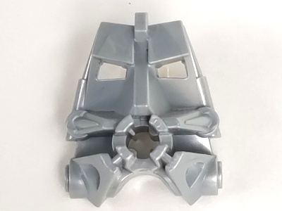 Large Figure Head Connector Block 3 x 4 x 1 2/3 in Pearl Light Gray