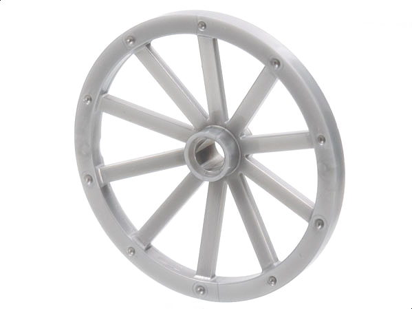 Wheel Wagon Huge (43mm D.) in Pearl Light Gray