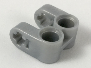 Technic Axle and Pin Connector Perpendicular Double Split in Pearl Light Gray