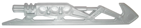 Large Figure Weapon Blade, Ice Skate / Ice Blade Half in Pearl Light Gray