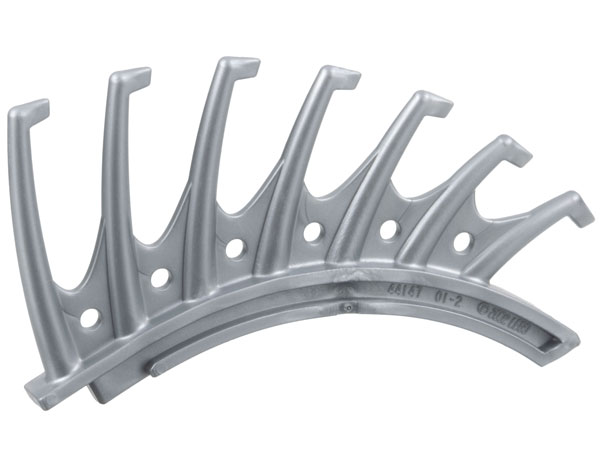 Large Figure Weapon, Back Blades, 7 Pointed Blades (Rahkshi Guurahk) in Pearl Light Gray