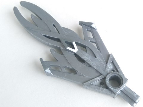 Large Figure Weapon Spear-Head, Bladed End in Pearl Light Gray