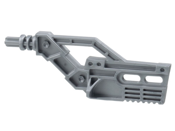 Large Figure Hockey Stick with Axle, 2 Holed Blade in Pearl Light Gray