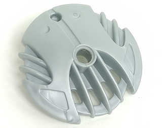 Large Figure Shield 5 x 5 with 7 Fins in Pearl Light Gray
