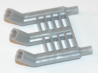 Technic Engine Tuneable, Triple Exhaust [Fits 2133] in Pearl Light Gray