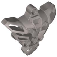 Large Figure Skeletal, Torso with 6 Holes (Matoran) in Pearl Light Gray