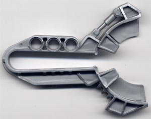 Launcher, Large Figure Weapon, Kanoka Disk Launcher (Matoran) in Pearl Light Gray