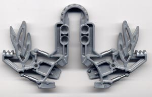 Launcher, Large Figure Weapon, Kanoka Disk Launcher (Toa Vakama) in Pearl Light Gray