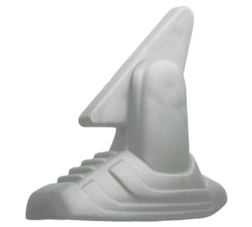 Sports Soccer Shoe, Left in Pearl Light Gray