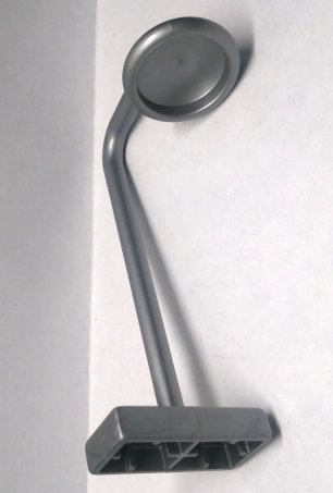 Duplo Shower Head on Stand in Pearl Light Gray