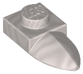 Plate Special 1 x 1 with Tooth in Pearl Light Gray