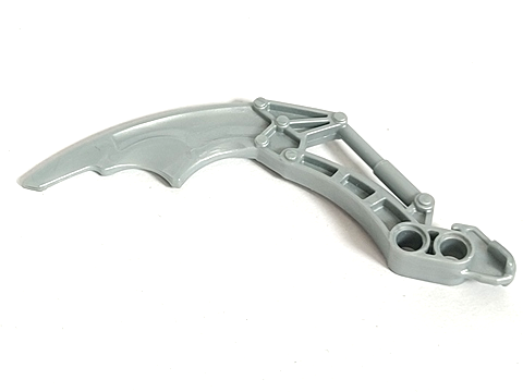 Large Figure Weapon, Claw / Fang, 2 Pin Holes (Visorak Keelerak) in Pearl Light Gray
